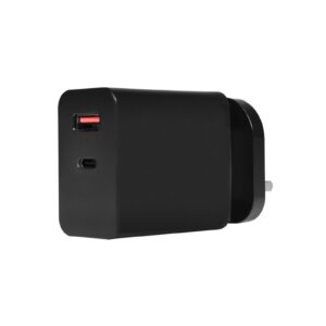 Powercool GaN 65W USB-C and USB-A Charger With 1.7m USB C To USB C Cable Included, Black - Image 3