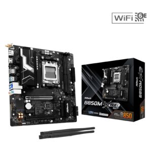 ASRock B850M-X WiFi AMD AM5 Socket Motherboard, Micro-ATX, 2x DDR5 Slots, 2x M.2 Sockets, 1x USB-C Port, 2.5GbE LAN, Wi-Fi 6E, 1x DisplayPort / 1x HDMI Port - Image 3