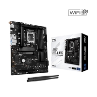 ASRock B860 Pro-A WiFi Intel 1851 Socket Motherboard, ATX, 4x DDR5 Slots, 3x M.2 Sockets, 2x USB-C Port, 2.5GbE LAN, Wi-Fi 6E, 1x DisplayPort / 1x HDMI Port
