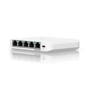 Ubiquiti USW-FLEX-2.5G-5 UniFi Flex 2.5G Ultra Compact 5 Port POE/USB-C Powered Managed Switch - Image 2