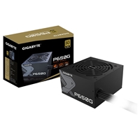 GIGABYTE P650G 650W PSU, 120mm Silent Hydraulic Bearing Fan, 80 PLUS Gold, Non Modular, UK Plug, 100% Japanese Capacitors, Single +12V Rail