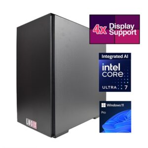 LOGIX Intel Core Ultra 7 AI Powered 20 Core, 3.90GHz (5.50GHz Boost) NPU with 13 TOPS, 32GB Kingston DDR5 Memory, 1TB Kingston NVMe, Gigabyte RTX 4060 8GB 4xMonitor, 2 x 2.5GB LAN, Windows 11 Pro - Image 2