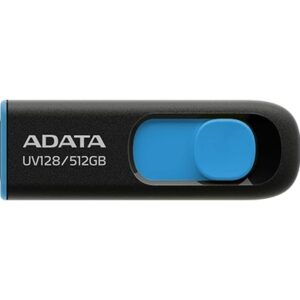 Adata UV128 512GB USB 3.2 Gen 1 Flash Drive, Black and Blue - Image 2