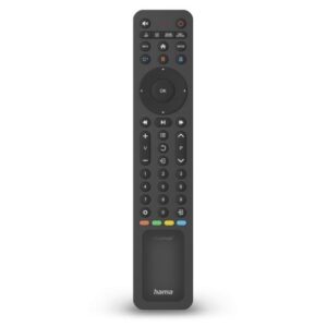 Hama Solar Powered Universal IR Remote Control for Over 1,000 Devices, Control 8 Devices, App Buttons, 10m Range