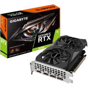 Gigabyte NVIDIA GeForce RTX 3050 WINDFORCE OC V2 6GB GDDR6 Graphics Card, 2304 CUDA Cores, 1477 MHz Core Clock, Dual Fan, 2x DisplayPorts / 2x HDMI Ports - Image 3