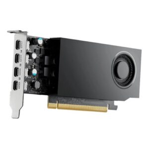 PNY NVIDIA Professional RTX A1000 Retail Graphics Card, 8GB GDDR6, 2307 CUDA Cores, 72 Tensor Cores, Single Fan, 4x mini-DisplayPorts - Image 3