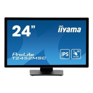 iiyama PROLITE T2452MSC-B1  24 inch IPS Monitor, Full HD, 5ms, USB Hubx2, HDMI, DisplayPort, 60Hz, Speakers, Black, ACR, Internal PSU - Image 2