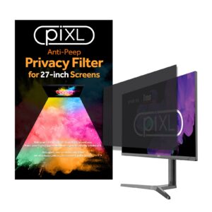 piXL 27 Inch Monitor Privacy Screen/ Privacy Filter, Anti-Glare, Anti-Peep, Anti-Static, Blackout - Image 3