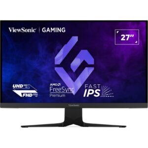 Viewsonic XG275D1-4K  27 Inch Dual Mode 4K IPS Gaming Monitor, 0.5ms, 160Hz, HDMI, DisplayPort, Freesync, Height Adjustable, Swivel, Speakers, VESA - Image 3