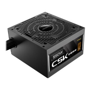 Antec CSK550DC 550W Power Supply, 80 Plus Bronze Certified, ATX 12V 2.52, Non-Modular, DC-to-DC, Flat Black Cables, 120mm Quiet Fan, UK Plug - Image 3