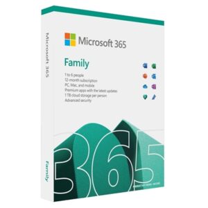 Microsoft 365 Family Medialess 1 Year Subscription 6 Users - Retail Boxed FY25H2 - Image 2