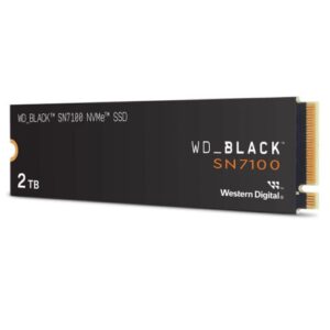 WD 2TB Black SN7100 M.2 NVMe Gen4 SSD, M.2 2280, PCIe4, R/W 7250/6900 MB/s, 1000K/1400K IOPS