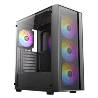 Antec AX65 ARGB Mid-Tower Gaming PC Case - High-Airflow Mesh Front, 4 x 120mm ARGB Fans Included, Tempered Glass Side Panel, ATX/Micro-ATX/ITX