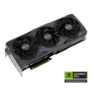 PNY NVIDIA GEFORCE RTX 5080 OC 16GB, GDDR7 Graphics Card, 10752Cuda Cores, 2295 MHz Core Clock, Triple Fan, 3 x Display Ports/ 1 x HDMI Port - Image 3