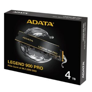 Adata Legend (SLEG-900P-4TCS) 900 PRO PCIe Gen4 x4 M.2 2280 Solid State Drive,  R/W speed up to 7,400/6,500 MB/s, 5-year limited warranty - Image 3