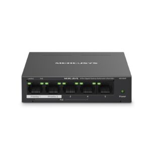 Mercusys MS105GP 5-Port Gigabit Desktop Switch with  4-Port PoE+ - Image 3