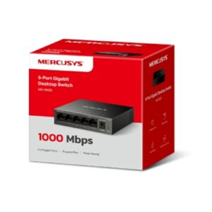 Mercusys MS105GS 5 Port Gigabit Ethernet Network Switch Steel Case - Image 3