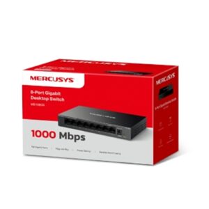 Mercusys MS108GS 8 Port Gigabit Ethernet Network Switch Steel Case - Image 3