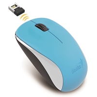 Genius NX-7000 Wireless Mouse, 2.4 GHz with USB Pico Receiver, Adjustable DPI levels up to 1200 DPI, 3 Button with Scroll Wheel, Ambidextrous Design, Blue - Image 4