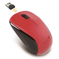 Genius NX-7000 Wireless Mouse, 2.4 GHz with USB Pico Receiver, Adjustable DPI levels up to 1200 DPI, 3 Button with Scroll Wheel, Ambidextrous Design, Red - Image 4
