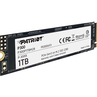 Patriot P300 (P300P1TBM28) 1TB NVMe SSD, M.2 Interface, PCIe Gen3, 2280, Read 2100MB/s, Write 1650MB/s, 3 Year Warranty - Image 4