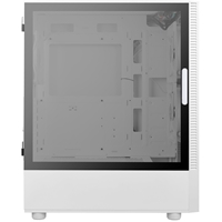ANTEC NX410 Case, Gaming, White, Mid Tower, 1 x USB 3.0 / 2 x USB 2.0, Tempered Glass Side Window Panel, Addressable RGB LED Fans, ATX, Micro ATX, Mini-ITX - Image 6