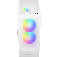 ANTEC NX410 Case, Gaming, White, Mid Tower, 1 x USB 3.0 / 2 x USB 2.0, Tempered Glass Side Window Panel, Addressable RGB LED Fans, ATX, Micro ATX, Mini-ITX - Image 8