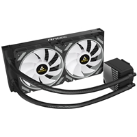 ANTEC Symphony 240 AiO Liquid CPU Cooler, Universal Socket, 240mm Radiator, PWM 1600RPM Cooling Fans, Addressable RGB LED Lighting with Chromatic ARGB Lighting Pump Head - Image 4
