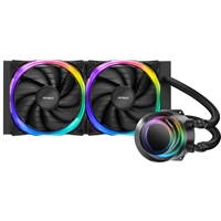ANTEC Vortex 240 ARGB AiO Liquid CPU Cooler, Universal Socket, 240mm Radiator, PWM 2000RPM Fusion ARGB Cooling Fans, Addressable RGB LED Lighting with Suspended Spiral Pump Head Design - Image 4