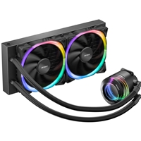 ANTEC Vortex 240 ARGB AiO Liquid CPU Cooler, Universal Socket, 240mm Radiator, PWM 2000RPM Fusion ARGB Cooling Fans, Addressable RGB LED Lighting with Suspended Spiral Pump Head Design - Image 6
