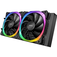 ANTEC Vortex 240 ARGB AiO Liquid CPU Cooler, Universal Socket, 240mm Radiator, PWM 2000RPM Fusion ARGB Cooling Fans, Addressable RGB LED Lighting with Suspended Spiral Pump Head Design - Image 8