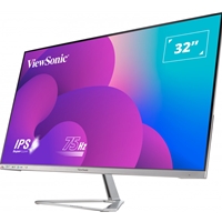 Viewsonic VX3276-MHD-3 32-Inch Full HD, Frameless IPS Monitor, 1080p, 1920 x 1080 Resolution, 75Hz, HDMI, VGA, DisplayPort, Speakers - Image 4