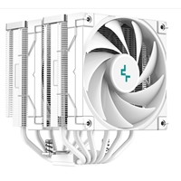 DeepCool AK620 WH Fan CPU Cooler, Universal Socket, Dual Powerful 120mm FDB PWM White Fans, 1850RPM, 6 Heat Pipes, 260W Heat Dissipation Power, Unique Matrix Fin Design, White Edition, - Image 4