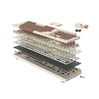 Royalaxe R108 Hot Swappable Mechanical Keyboard, Full Size, 110 Keys, 2.4GHz, Bluetooth 5.0 or Wired Connection, TTC Golden-Pink Switches, RGB, Windows and Mac Compatible - Image 6