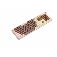 Royalaxe R108 Hot Swappable Mechanical Keyboard, Full Size, 110 Keys, 2.4GHz, Bluetooth 5.0 or Wired Connection, TTC Golden-Pink Switches, RGB, Windows and Mac Compatible - Image 7