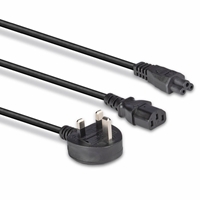 Lindy 30374 2.5m UK 3 Pin Plug To IEC C13 (Kettle) & IEC C5 (Clover) 10 Amp Mains Splitter Extension Cable - Black - Image 5