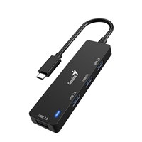 Genius 4 Port USB-C Hub, 4 x USB 3.0 Type-A (F) Ports, Plug and Play Installation - Image 4