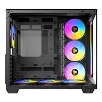 ANTEC Constellation C5 Black ARGB Case, 270' Full-view tempered glass, Dual Chamber, Support back-connect motherboards, 7 x ARGB PWM fans with built-in fan controller, ATX, Micro-ATX, ITX - Image 5