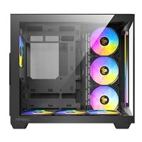 ANTEC Constellation C5 Black ARGB Case, 270' Full-view tempered glass, Dual Chamber, Support back-connect motherboards, 7 x ARGB PWM fans with built-in fan controller, ATX, Micro-ATX, ITX - Image 7