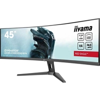 iiyama G-Master Red Eagle 44.5 Inch DQHD UltraWide Curved Gaming Monitor, VA, 165Hz, 0.8ms, Freesync, HDMI, Displayport, USB-C Hub, KVM Switch, Dock, Speakers, Height Adjust, VESA - Image 5
