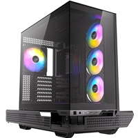 Antec C7 ARGB Mid Tower Tempered Glass PC Gaming Case - Black, 3x 120mm & 1x 140mm ARGB Fans, USB 3.2 Gen2, EATX/ATX/mATX/mITX Support - Image 4