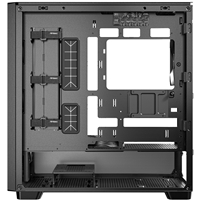 Antec FLUX Mid Tower PC Case - Tempered Glass, Black/Wood, 5 PWM Fans, USB-C, E-ATX/ATX/mATX/ITX Compatibility - Image 6