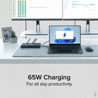 Plugable UD-MSTH2 USB-C Dual HDMI 4K 65W USB-C PD Driverless Docking Station - Image 8