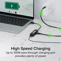 Plugable USBC-E2500PD USB-C to 2.5GbE Gigabit Ethernet Adapter with USB-C PD Charging - Image 6