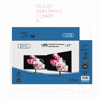 piXL PX27IHDD 27 Inch Frameless Monitor, Widescreen IPS LCD Panel, True -to-Life Colours, Full HD 1920x1080, Speakers, 4ms Response Time, 75Hz Refresh, VGA, HDMI, Black Finish - Image 5