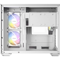 Antec CX600M Trio ARGB Mini Tower Gaming Case, White, Tempered Glass Panels, Dual Chamber Design, Vertical Cooling, Pre-Installed ARGB Fans, Water Cooling Support - Image 4