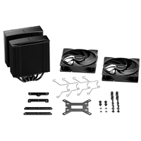 be quiet! Pure Rock Pro 3 CPU Cooler, Black, Universal Socket, 2 x Pure Wings Fans, 2000RPM, only 34.8dB(A) at maximum fan speed, 250W TDP, 3-year manufacturer's warranty - Image 8