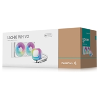 DeepCool LE240 V2 White 240mm Liquid CPU Cooler, Dual 120mm ARGB Fans, Anti-Leak Tech, Quiet Pump, High Performance for Intel & AMD Sockets - Image 8