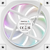 DeepCool FL12 120mm PWM 3 Pack Reverse White Fan - High Performance, Low Noise, Fluid Dynamic Bearing, 36 ARGB LEDs, 500-2150 RPM, 55 CFM Airflow, 4-Pin PWM Control - Image 7
