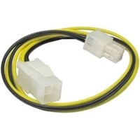 4-Pin ATX (M) to 4-Pin ATX (F) 0.28m Black and Yellow OEM Internal Extension Cable - Image 4